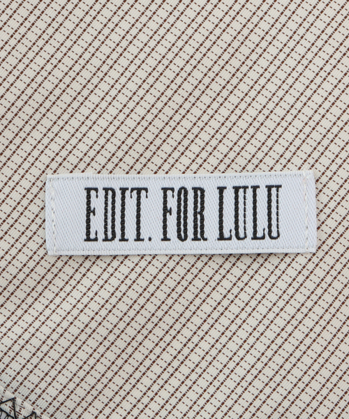 EDIT. FOR LULU(エディットフォールル)の「チェック レーストリムスカーフ(バンダナ/スカーフ・レディース・ブラウン/アイボリー・FREE)」の13枚目の写真