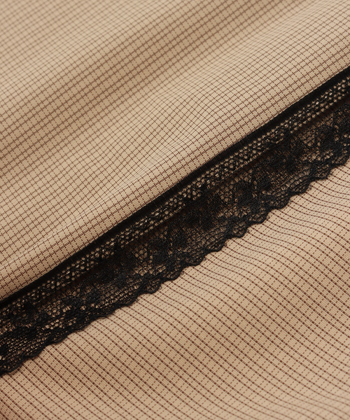 EDIT. FOR LULU(エディットフォールル)の「チェック レーストリムスカーフ(バンダナ/スカーフ・レディース・ブラウン/アイボリー・FREE)」の16枚目の写真