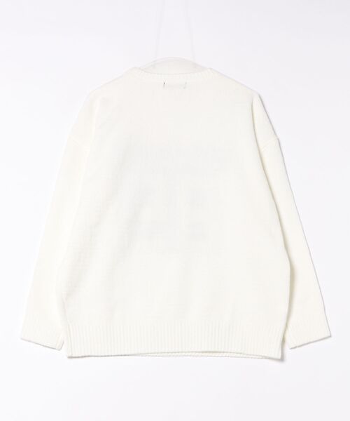 セール】《カレッジロゴ×ナンバリング》レディース モールニット プル