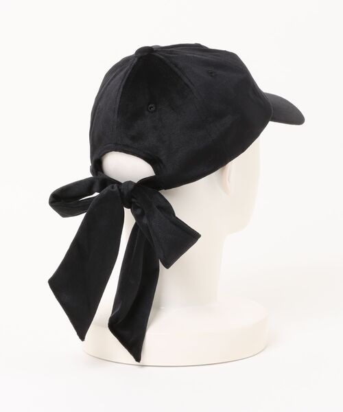 coca（coca）（コカ）の「【WEB限定セール】ベロアリボンキャップ（キャップ・レディース・グレイッシュベージュ/ブラック・ONE SIZE）」の20枚目の写真