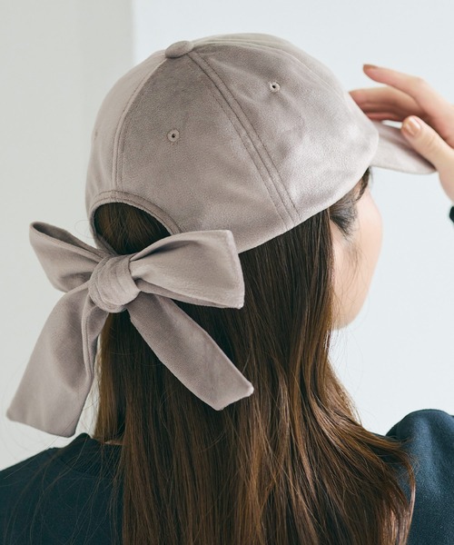 ベロアリボンキャップ（キャップ）｜coca（coca）（コカ）の