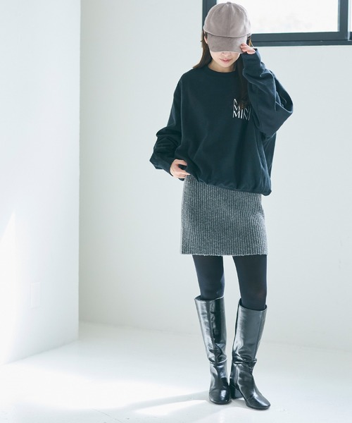 coca（coca）（コカ）の「【WEB限定セール】ベロアリボンキャップ（キャップ・レディース・グレイッシュベージュ/ブラック・ONE SIZE）」の6枚目の写真