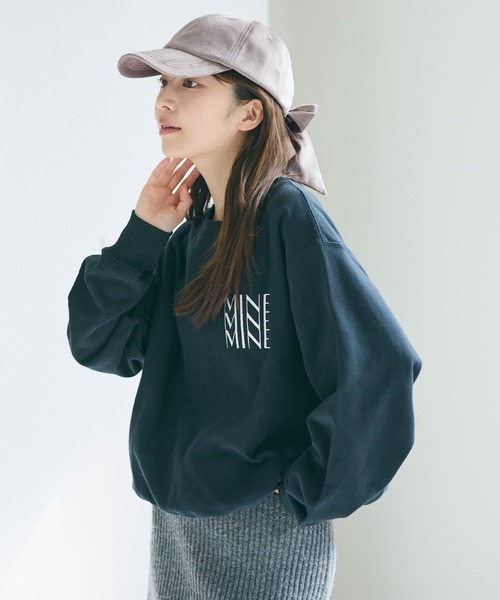 coca（coca）（コカ）の「【WEB限定セール】ベロアリボンキャップ（キャップ・レディース・グレイッシュベージュ/ブラック・ONE SIZE）」の7枚目の写真