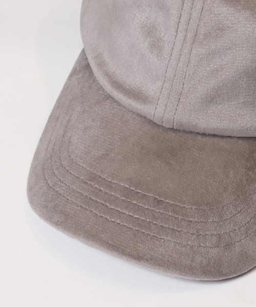 coca（coca）（コカ）の「【WEB限定セール】ベロアリボンキャップ（キャップ・レディース・グレイッシュベージュ/ブラック・ONE SIZE）」の14枚目の写真