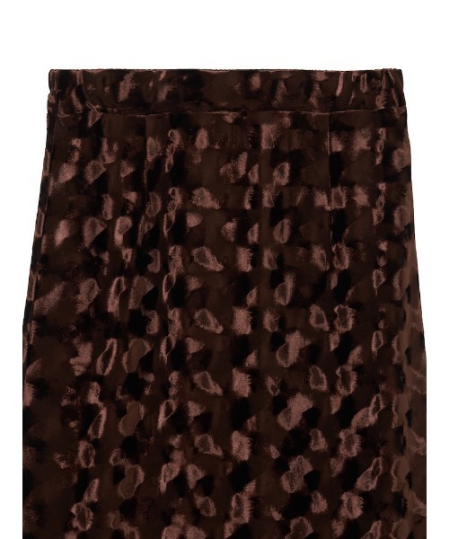 sahara(サハラ)の「Emboss Velour Long Skirt/エンボスベロアロングスカート(スカート・レディース・ブラック/ブラウン・M/S)」の15枚目の写真