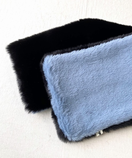 Casselini（キャセリーニ）の「リバーシブルティペット（ネックウォーマー/スヌード・レディース・アイボリー/ブラック・ONE SIZE）」の7枚目の写真