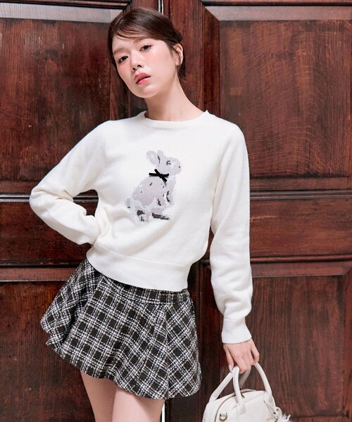 OLIVE des OLIVE(オリーブデオリーブ)の「ペプラムスカパン(その他パンツ・レディース・オフホワイト/ブラウン/ブラック系その他・FREE)」の3枚目の写真