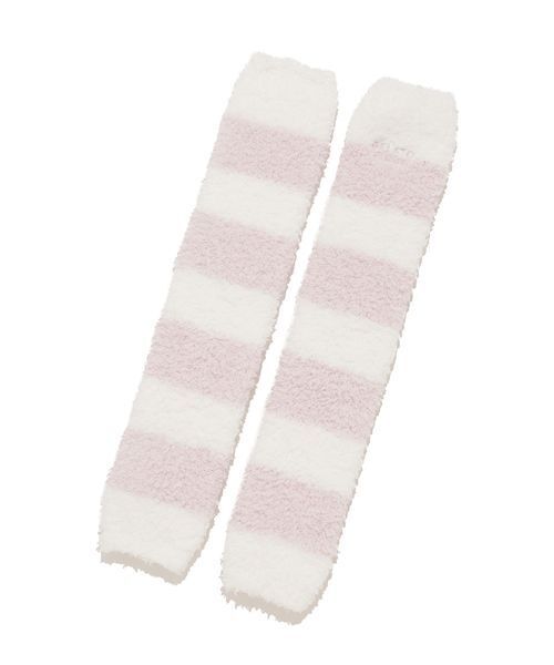 gelato pique（ジェラートピケ）の「ジェラート２ボーダーレッグウォーマー（その他ルームウェア・レディース・ブルー/モカ/ピンク・F）」の3枚目の写真