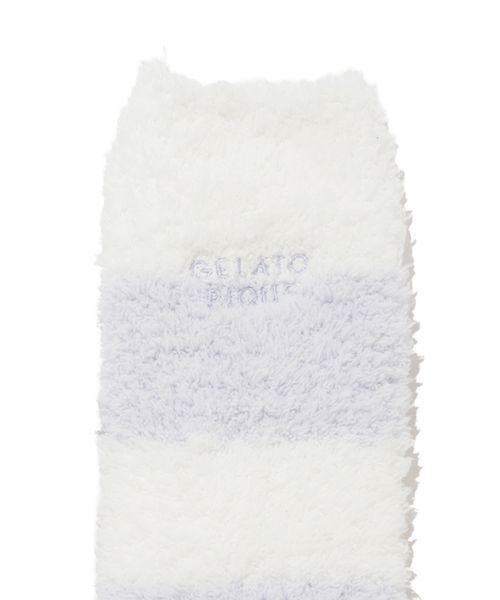 gelato pique（ジェラートピケ）の「ジェラート２ボーダーレッグウォーマー（その他ルームウェア・レディース・ブルー/モカ/ピンク・F）」の5枚目の写真