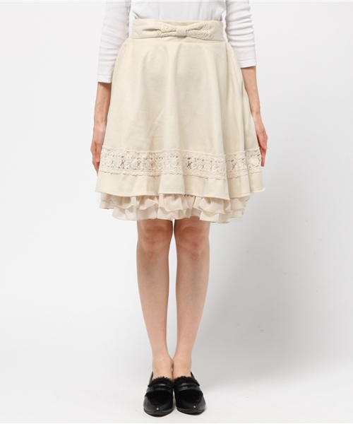 axes femme（アクシーズファム）の「裾フリルスカート（スカート
