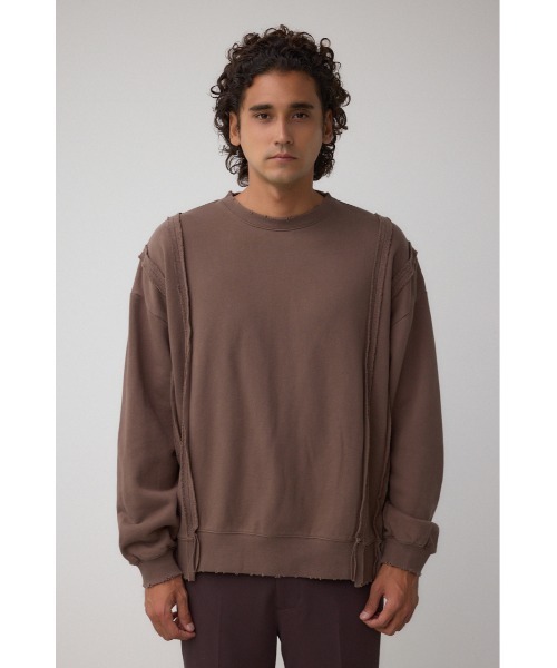 AZUL by moussy（アズールバイマウジー）の「ステップヘムヘビースウェット（スウェット・メンズ・スモークピンク/ダークブラウン/ライトブラック・MEDIUM/LARGE）」の11枚目の写真