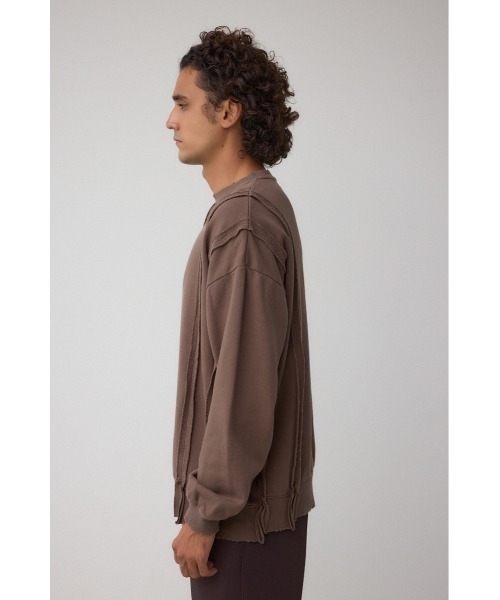 AZUL by moussy（アズールバイマウジー）の「ステップヘムヘビースウェット（スウェット・メンズ・スモークピンク/ダークブラウン/ライトブラック・MEDIUM/LARGE）」の12枚目の写真