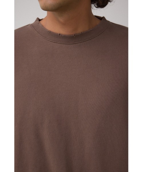 AZUL by moussy（アズールバイマウジー）の「ステップヘムヘビースウェット（スウェット・メンズ・スモークピンク/ダークブラウン/ライトブラック・MEDIUM/LARGE）」の14枚目の写真