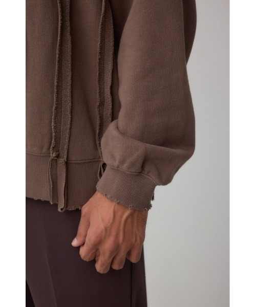 AZUL by moussy（アズールバイマウジー）の「ステップヘムヘビースウェット（スウェット・メンズ・スモークピンク/ダークブラウン/ライトブラック・MEDIUM/LARGE）」の16枚目の写真