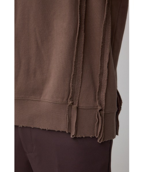 AZUL by moussy（アズールバイマウジー）の「ステップヘムヘビースウェット（スウェット・メンズ・スモークピンク/ダークブラウン/ライトブラック・MEDIUM/LARGE）」の17枚目の写真