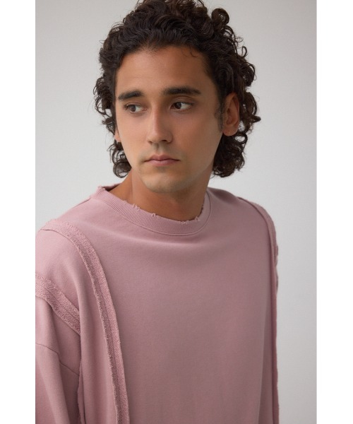 AZUL by moussy（アズールバイマウジー）の「ステップヘムヘビースウェット（スウェット・メンズ・スモークピンク/ダークブラウン/ライトブラック・MEDIUM/LARGE）」の18枚目の写真
