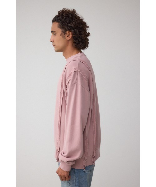 AZUL by moussy（アズールバイマウジー）の「ステップヘムヘビースウェット（スウェット・メンズ・スモークピンク/ダークブラウン/ライトブラック・MEDIUM/LARGE）」の22枚目の写真