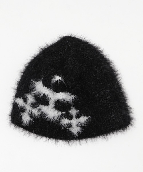 Figments（フィグメンツ）の「シャギークロスニットキャップ（ニットキャップ/ビーニー・レディース・ブラック・FREE）」の5枚目の写真