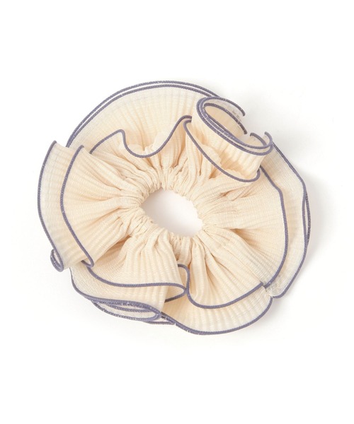 セール】プリーツバイカラーシュシュ（シュシュ）｜niko and