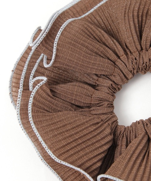 セール】プリーツバイカラーシュシュ（シュシュ）｜niko and