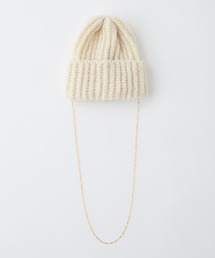 CLIPPER CASUALS | 【forksy.】【CLIPPER / クリッパー】ゴールドチェーン付ニット帽(ニットキャップ/ビーニー)