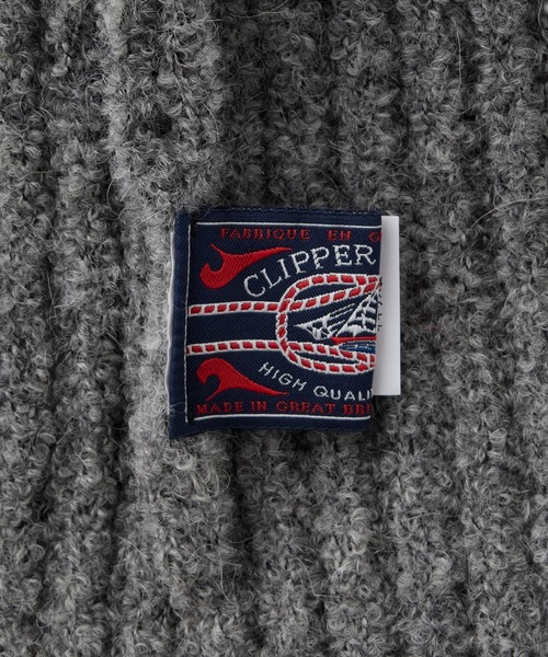 CLIPPER CASUALS（クリッパーカジュアル）の「【forksy.】【CLIPPER / クリッパー】ゴールドチェーン付ニット帽（ニットキャップ/ビーニー・レディース・ブラック/ホワイト/ライトグレー/チャコール・FREE）」の13枚目の写真