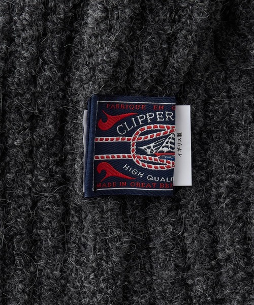 CLIPPER CASUALS（クリッパーカジュアル）の「【forksy.】【CLIPPER / クリッパー】ゴールドチェーン付ニット帽（ニットキャップ/ビーニー・レディース・ブラック/ホワイト/ライトグレー/チャコール・FREE）」の18枚目の写真