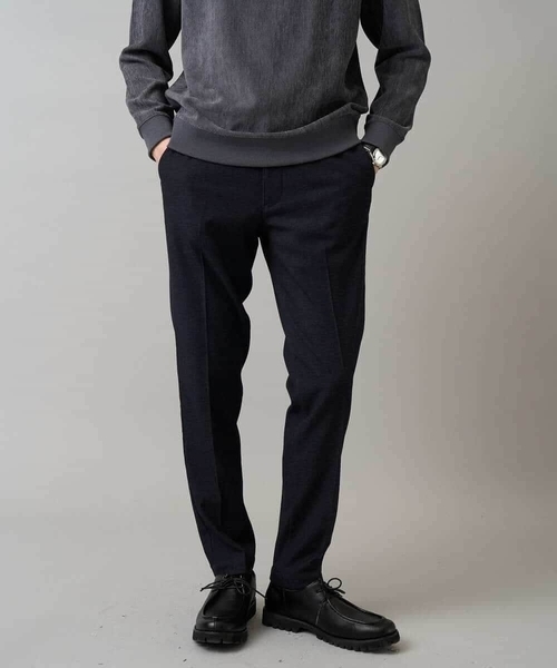 a.v.v(アーヴェヴェ)の「デニムライクストレッチ裏起毛スラックス【イージーケア/洗濯機で洗える】〈ON/OFF SERIES〉(その他パンツ・メンズ・ネイビー/チャコールグレー/ブラック・44/46/48/50)」の5枚目の写真