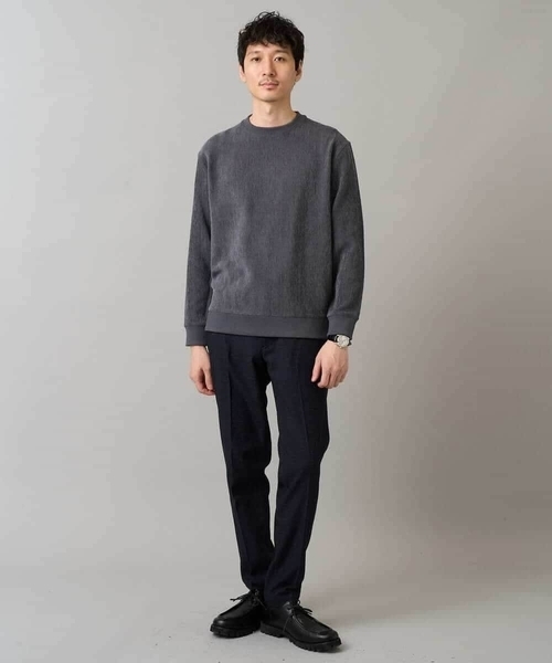 a.v.v(アーヴェヴェ)の「デニムライクストレッチ裏起毛スラックス【イージーケア/洗濯機で洗える】〈ON/OFF SERIES〉(その他パンツ・メンズ・ネイビー/チャコールグレー/ブラック・44/46/48/50)」の6枚目の写真