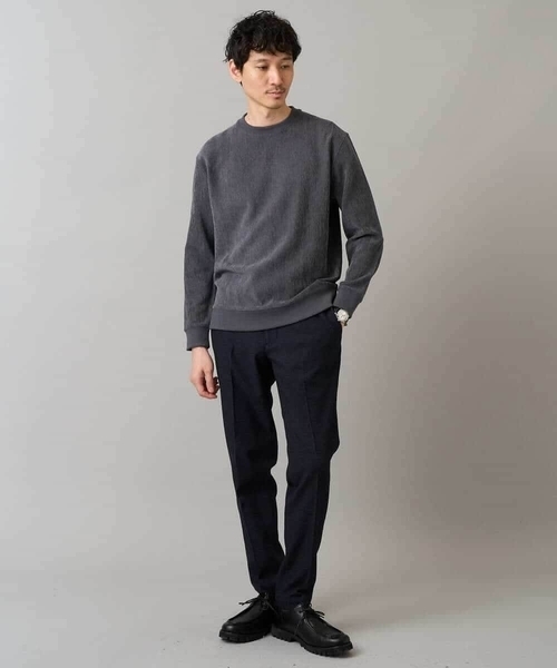 a.v.v(アーヴェヴェ)の「デニムライクストレッチ裏起毛スラックス【イージーケア/洗濯機で洗える】〈ON/OFF SERIES〉(その他パンツ・メンズ・ネイビー/チャコールグレー/ブラック・44/46/48/50)」の7枚目の写真