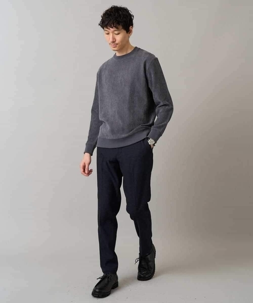 a.v.v(アーヴェヴェ)の「デニムライクストレッチ裏起毛スラックス【イージーケア/洗濯機で洗える】〈ON/OFF SERIES〉(その他パンツ・メンズ・ネイビー/チャコールグレー/ブラック・44/46/48/50)」の8枚目の写真