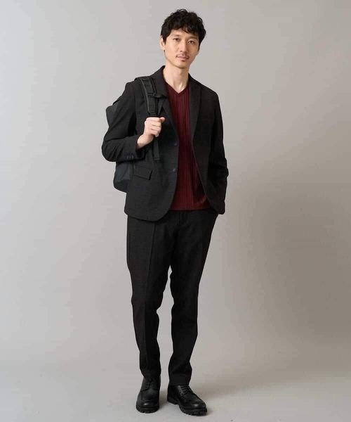 a.v.v（アーヴェヴェ）の「デニムライクストレッチ裏起毛スラックス【イージーケア/洗濯機で洗える】〈ON/OFF SERIES〉（その他パンツ・メンズ・ネイビー/チャコールグレー/ブラック・44/46/48/50）」の15枚目の写真