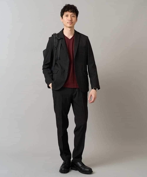 a.v.v（アーヴェヴェ）の「デニムライクストレッチ裏起毛スラックス【イージーケア/洗濯機で洗える】〈ON/OFF SERIES〉（その他パンツ・メンズ・ネイビー/チャコールグレー/ブラック・44/46/48/50）」の16枚目の写真