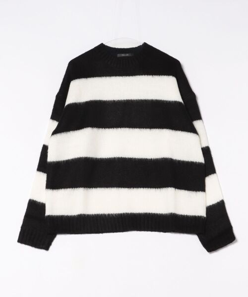 Bling Leads（ブリングリーズ）の「【RES】【Bling Leads】5GGモヘアC/N（ニット/セーター・メンズ・ブラック×ホワイト/ネイビー系/ブラウン系その他/ピンク系その他/ブラック×レッド・FREE）」の11枚目の写真