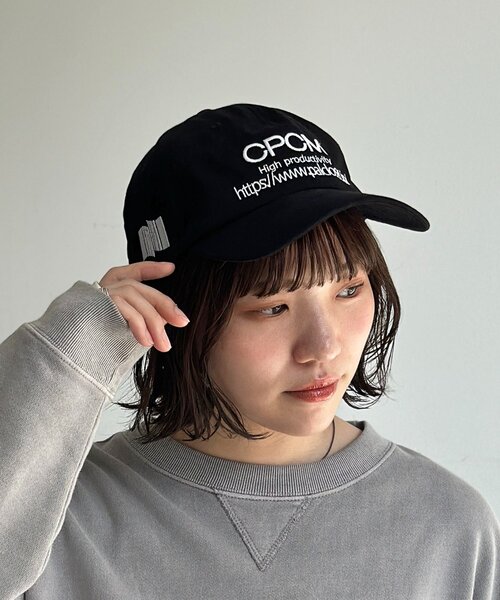 CPCM（シーピーシーエム）の「アソートカラーロゴキャップ（キャップ・レディース・ブラック/ブラウン/ネイビー/レッド/カーキ・FREE）」の2枚目の写真