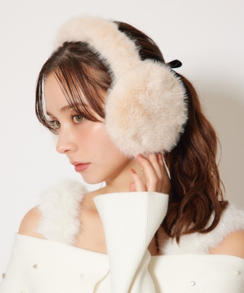 リエンダゴルフ　M 秋冬　全身　【6点セット✨】　セットアップ　ファー　ベスト セール】フェイクファーコンパクトイヤーマフ 秋服 冬服（イヤーマフ