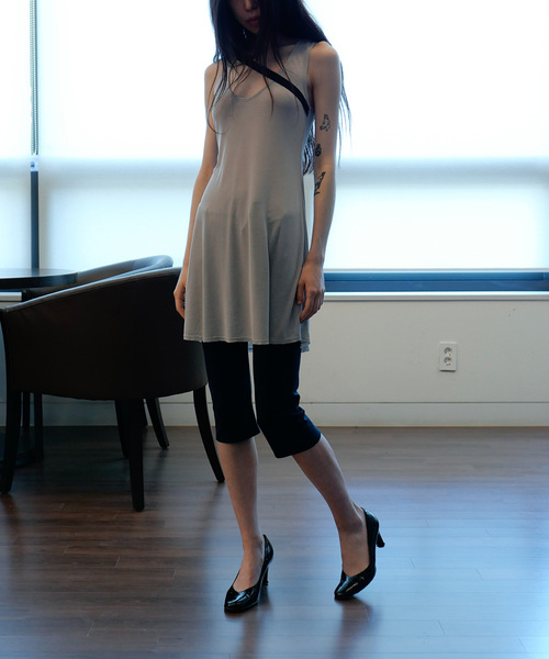 EDIT. FOR LULU（エディットフォールル）の「【chiyagi/キヤギ】スリーブレスドレストップ（ワンピース・レディース・ブラック/チャコールグレー・FREE）」の8枚目の写真