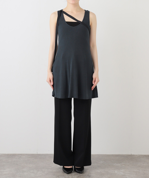 EDIT. FOR LULU（エディットフォールル）の「【chiyagi/キヤギ】スリーブレスドレストップ（ワンピース・レディース・ブラック/チャコールグレー・FREE）」の9枚目の写真