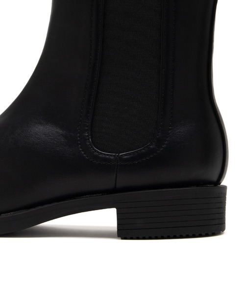 JELLY BEANS（ジェリービーンズ）の「サイドゴアショートブーツ(211-57360)JELLY BEANS(ジェリービーンズ)（ブーツ・レディース・ダークブラウン/ブラック・L/M/S）」の6枚目の写真