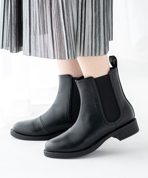 JELLY BEANS（ジェリービーンズ）の「サイドゴアショートブーツ(211-57360)JELLY BEANS(ジェリービーンズ)（ブーツ・レディース・ダークブラウン/ブラック・L/M/S）」の11枚目の写真