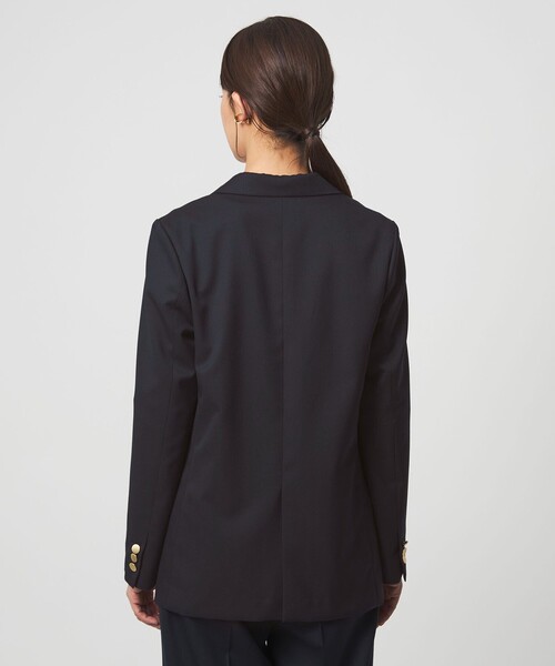 green label relaxing（グリーンレーベルリラクシング）の「［size SHORTあり］Greed グリード ダブル ジャケット ウォッシャブル（テーラードジャケット・レディース・グレー/ネイビー・SHORT/36/38/40）」の11枚目の写真