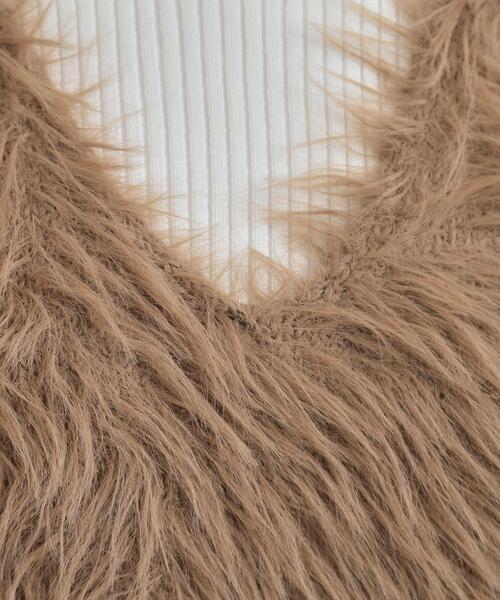 DRESKIP(ドレスキップ)の「【高レビュー/2点セット】着るだけでコーデが決まる フェザーニットベスト×リブニット(その他トップス・レディース・チャコールグレー/ナチュラル/ブラウン系/アイボリー・04/03/02/01)」の17枚目の写真