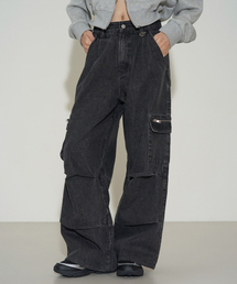 ILLIGO（イリゴ）の「Wide Pocket Cargo Pants Black（その他パンツ）」