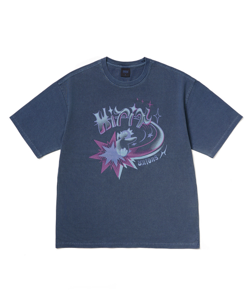 GAKKAI UNIONS（ガッカイユニオンズ）の「ヒットアイテム スターピグメント半袖Tシャツ ダイブブルー（Tシャツ/カットソー・レディース・その他・MEDIUM/LARGE）」の2枚目の写真