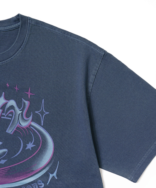 GAKKAI UNIONS（ガッカイユニオンズ）の「ヒットアイテム スターピグメント半袖Tシャツ ダイブブルー（Tシャツ/カットソー・レディース・その他・MEDIUM/LARGE）」の4枚目の写真
