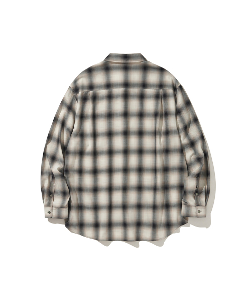 HISHANDER（ヒズハンダー）の「PLAID CHECK SHIRTS BLACK（シャツ/ブラウス・メンズ・その他・3/1/2）」の2枚目の写真
