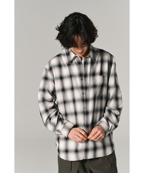 HISHANDER（ヒズハンダー）の「PLAID CHECK SHIRTS BLACK（シャツ/ブラウス・メンズ・その他・3/1/2）」の12枚目の写真