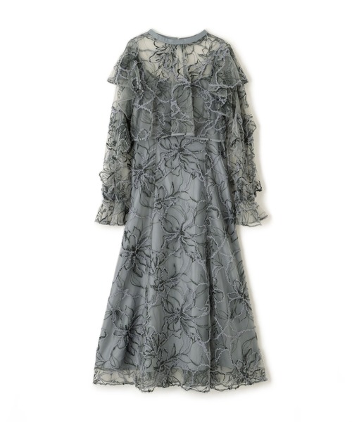 JILL by JILL STUART(ジルバイジルスチュアート)の「◇フェザーレース2ピースワンピース(ワンピース・レディース・グレー/ピンク・SMALL/MEDIUM)」の3枚目の写真