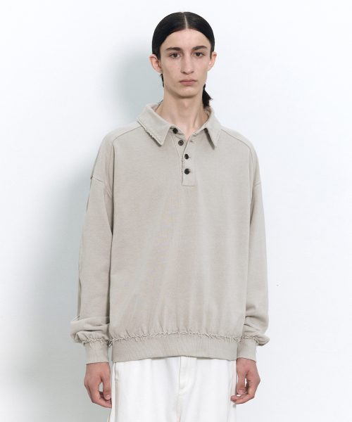 INSILENCE(インサイロンス)の「デミジドオーバーサイズポロ BEIGE(ポロシャツ・レディース・その他・SMALL/MEDIUM/LARGE)」の1枚目の写真