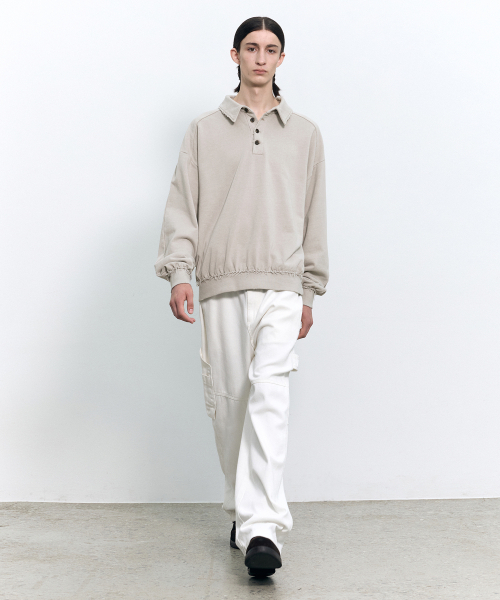 INSILENCE(インサイロンス)の「デミジドオーバーサイズポロ BEIGE(ポロシャツ・レディース・その他・SMALL/MEDIUM/LARGE)」の5枚目の写真
